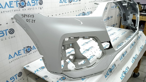 Bare front bumper Audi Q5 80A 21-25 without Park Assist and headlight washers, white, without tow hook cap, scratches, crack