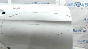Bare rear right door of Mercedes GLC 16-22 SUV, white 149, dented, scratched, covered in glue