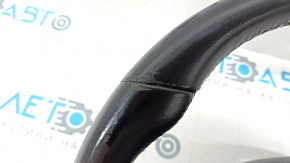 Naked steering wheel Kia Niro 17-19 HEV, PHEV leather, black, gray overlay, without buttons, scratches, worn
