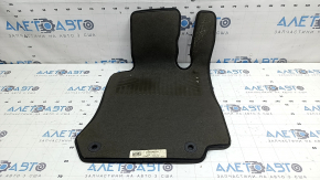 Front left fabric floor mat for Mercedes GLC 16-20, black, AMG pack, dry cleanable