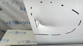 Bare front right door of Mercedes GLC 16-22 SUV, white 149, dented, scratches