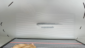 Bare front right door of Mercedes GLC 16-22 SUV, white 149, dented, scratches