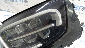 Front right headlight assembly for Mercedes GLC 20-22 LED with seal, for polishing