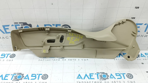 Right side passenger seat trim for Audi Q5 80A 18-25, beige, scratches, crack in mount, needs cleaning
