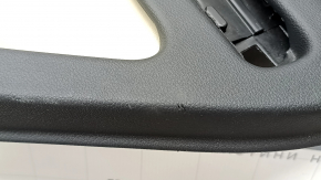 Door trim, rear right card, Audi Q5 80A 21-25, black with beige, armrest and insert, beige leather, with handle, scratches, tears, needs cleaning