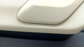 Door trim, front left card, Audi Q5 80A 21-25, black with beige, armrest and insert, beige leather, with handle, for seat memory, scratches, needs cleaning