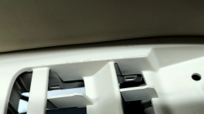 Door trim, front left card, Audi Q5 80A 21-25, black with beige, armrest and insert, beige leather, with handle, for seat memory, scratches, needs cleaning