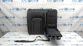 Backrest of the rear row of seats (2nd row) right Audi Q3 8U 15-18 black leather, with belt and armrest, belt does not rewind, dry cleanable