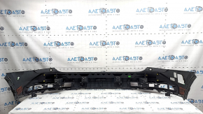 Bare rear bumper, upper part, Audi Q3 8U 16-18, for 2 parking sensors, graphite, cracked mount