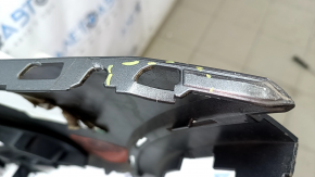 Bare rear bumper, upper part, Audi Q3 8U 16-18, for 2 parking sensors, graphite, cracked mount