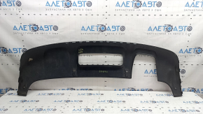 Rear bumper lip Audi Q3 8U 16-18 gray for 1 dual exhaust, chips, worn