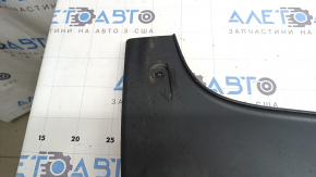 Rear bumper lip Audi Q3 8U 16-18 gray for 1 dual exhaust, chips, worn