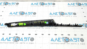 Door trim molding, front right card, Audi Q5 80A 21-25, dark brown wood, broken fastener