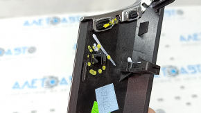 Door trim molding, front right card, Audi Q5 80A 21-25, dark brown wood, broken fastener