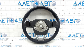 Bare steering wheel Audi Q5 80A 21-23 leather, black, heated, without buttons, with paddles, scratch, dented leather