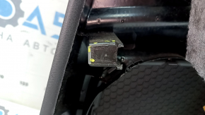 Door trim, front left card, Audi Q3 8U 15-18, black, black leather insert, aluminum insert, black leather armrest, scratches, worn, broken fasteners