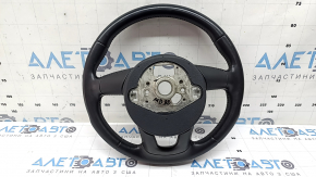 Bare steering wheel Audi Q3 8U 15-18 black leather, without buttons and trim, scratches