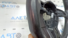 Bare steering wheel Audi Q3 8U 15-18 black leather, without buttons and trim, scratches