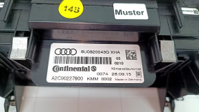 Climate control Audi Q3 8U 15-18 auto, dual zone with heating, scratches