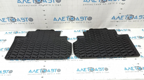 Set of floor mats, rubber, Audi Q5 80A 18-25, black