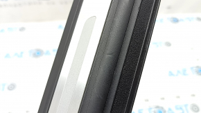 Outer front right threshold trim Audi Q5 80A 18-25 black with chrome, scratches