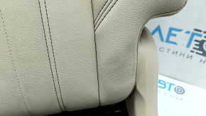 Backrest of the rear row of seats, 2nd row, right, Audi Q5 80A 21-24, beige leather, mechanical, needs cleaning, wrinkled