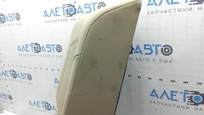 Backrest of the rear row of seats, 2nd row, right, Audi Q5 80A 21-24, beige leather, mechanical, needs cleaning, wrinkled