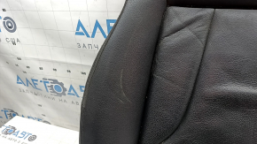 Driver's seat cushion upholstery for Audi Q3 8U 15-18, black leather, heated, worn