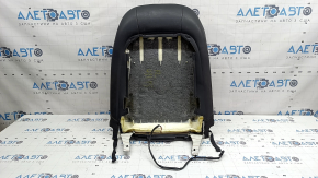 The backrest of the driver's seat of the Audi Q3 8U 15-18 is covered in black leather and heated