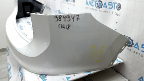 Rear bumper bare upper part VW Tiguan 18-24 white LC9A, scratches