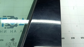 Front left door assembly VW Tiguan 18-24 keyless, white LC9A, with chrome moldings, dent, scratches on the linings