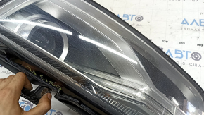 Front left headlight assembly Audi Q3 8U 16-18 xenon, polished, scratches, yellowing DRL