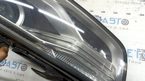 Front left headlight assembly Audi Q3 8U 16-18 xenon, polished, scratches, yellowing DRL