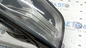 Front left headlight assembly Audi Q3 8U 16-18 xenon, polished, scratches, yellowing DRL