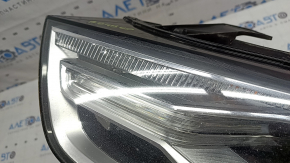 Front left headlight assembly Audi Q3 8U 16-18 xenon, polished, scratches, yellowing DRL