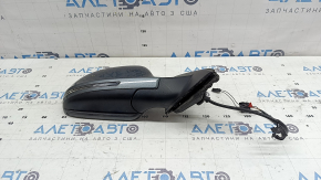 Right side mirror assembly Audi Q3 8U 15-18 6+2 pins, turn signal, heated, auto-folding, BSM, graphite, worn