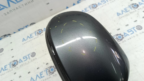 Right side mirror assembly Audi Q3 8U 15-18 6+2 pins, turn signal, heated, auto-folding, BSM, graphite, worn