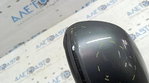 Right side mirror assembly Audi Q3 8U 15-18 6+2 pins, turn signal, heated, auto-folding, BSM, graphite, worn