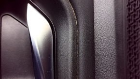 Door trim card rear left Nissan Ariya 23-26 black leather, black leather insert, black leather armrest, chrome handle, scratches