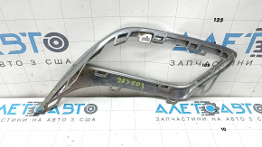 Right muffler frame VW Tiguan 18-21 chrome, cloudy, scratches, swollen chrome