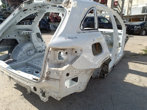 Quarter wing rear right Mercedes GLC 16-22 SUV on the body, white, creased sunset