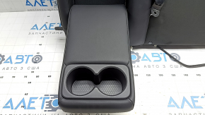 Left rear seat backrest for Nissan Ariya 23-26, black leatherette, heated, with belt