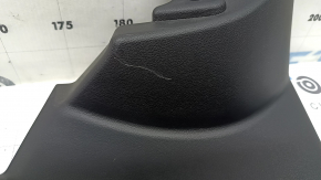 Inner rear right door sill trim Hyundai Tucson 22-26 black 1.6T HEV, broken mount, scratches
