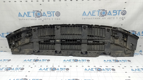 Front bumper central protection Audi Q3 8U 16-18 missing fragment, worn, broken