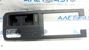 Nissan Ariya 23-25 center console trim with cup holders and 3 wireless charging buttons