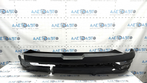 Rear bare bumper, lower part, Hyundai Tucson 22-24, without parking sensors, structure, Korea, dented, crack, scratches, missing fragments