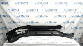 Rear bare bumper, lower part, Hyundai Tucson 22-24, without parking sensors, structure, Korea, dented, crack, scratches, missing fragments