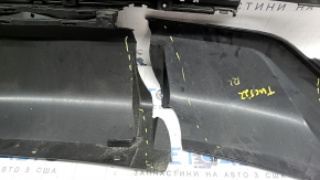 Rear bare bumper, lower part, Hyundai Tucson 22-24, without parking sensors, structure, Korea, dented, crack, scratches, missing fragments