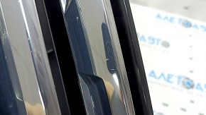 Radiator grill VW Tiguan 18-19 without emblem, 3 chrome stripes, chrome on top, bumps, swollen chrome