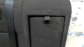 Backrest of the rear row of seats, 2nd row, right, Hyundai Tucson 22-24, black fabric, with a belt, black stitching, without a headrest, without an airbag, dry-cleanable
